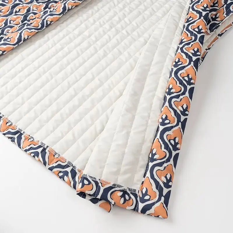 Insulating Women’s Quilted Vest - Loose Open Stitch, Cotton