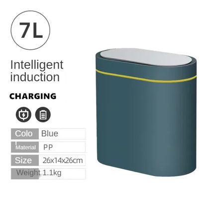 Sensor Trash Can Touchless 8L Kitchen Bathroom Bin Compact