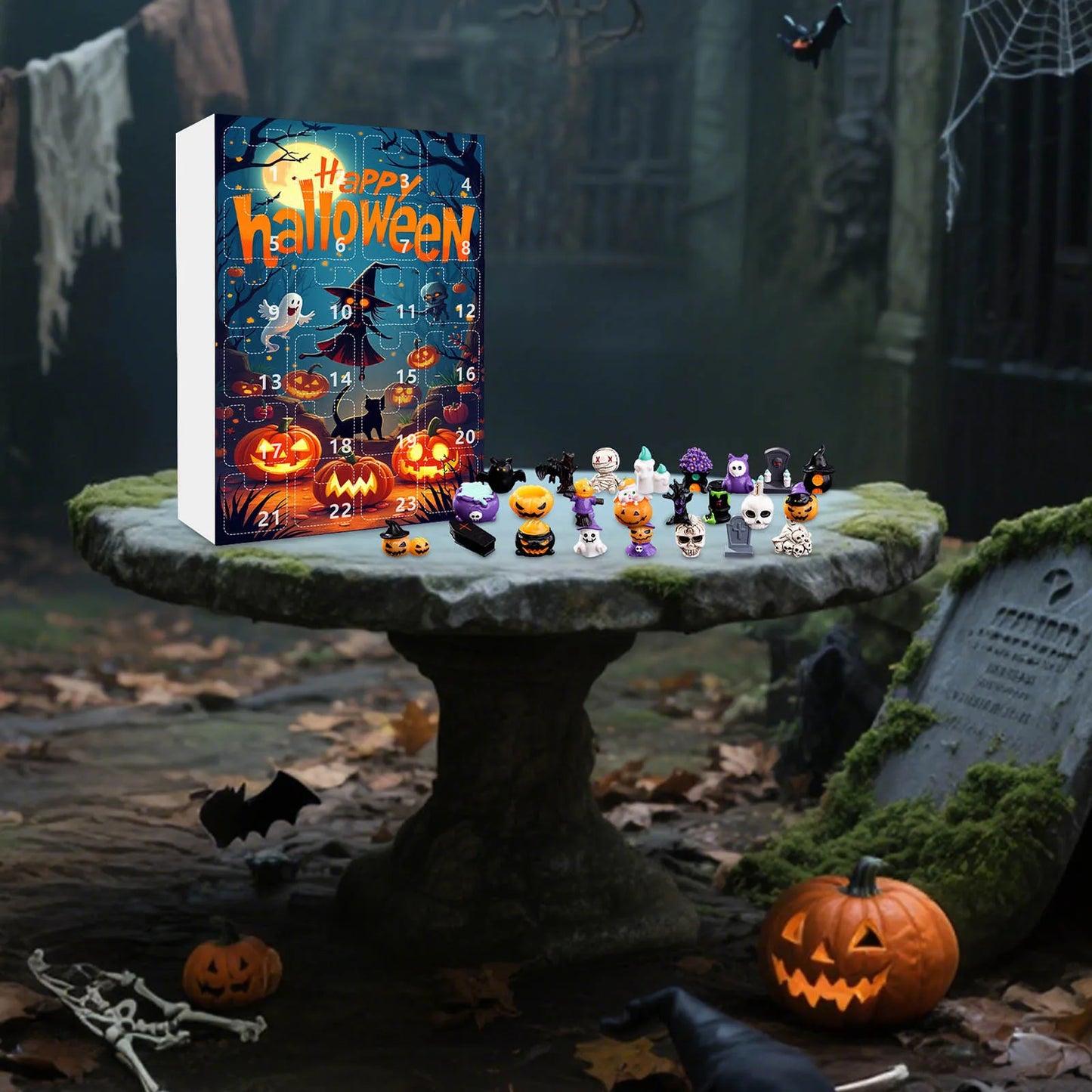 Calendario dell'Avvento di Halloween 24 Giorni Regali a Sorpresa Non Dolciumi