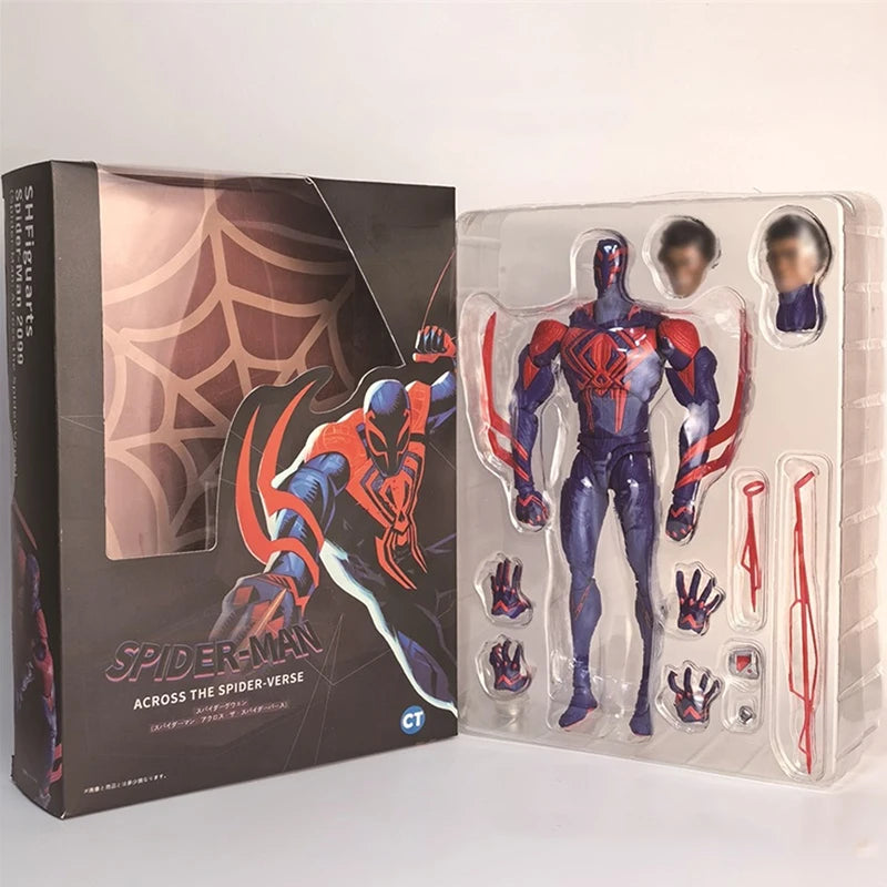 Spider-Man 2099 PVC Action Figur - Collectible Miles Morales dukke for fans, perfekt gave til barn og samlere