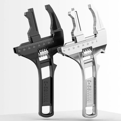 Adjustable Pipe Wrench & Nut Key - 6-68mm Home Tools for Bathroom Repair, Multi-functional Spanner