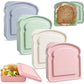 Reusable Sandwich Containers for Lunch - Microwave & Dishwasher Safe, Perfect for Picnics & Camping