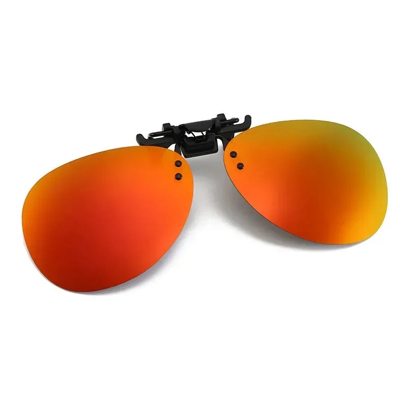 Clip-On Zonnebril Gepolariseerd UV400 Nachtzicht Rijden Bril Vierkante Clip-Ons Anti-Glare Vintage Stijl 2026