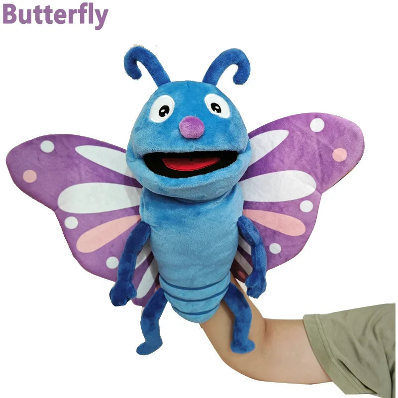 Marionette da dito insetto set di burattini in peluche per bambini personaggi insetti in cotone educativo regalo per il ritorno a scuola 2025
