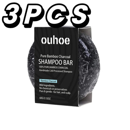 Bamboo Charcoal Shampoo Soap Bar 60g – Deep Scalp Cleanse Oil Control Hair Nourishing TikTok Viral 2026