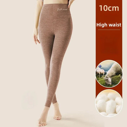 Seidenvelours Thermo-Leggings für Damen - Hohe Taille mit Bauchkontrolle & Po-Lifting Winterhose