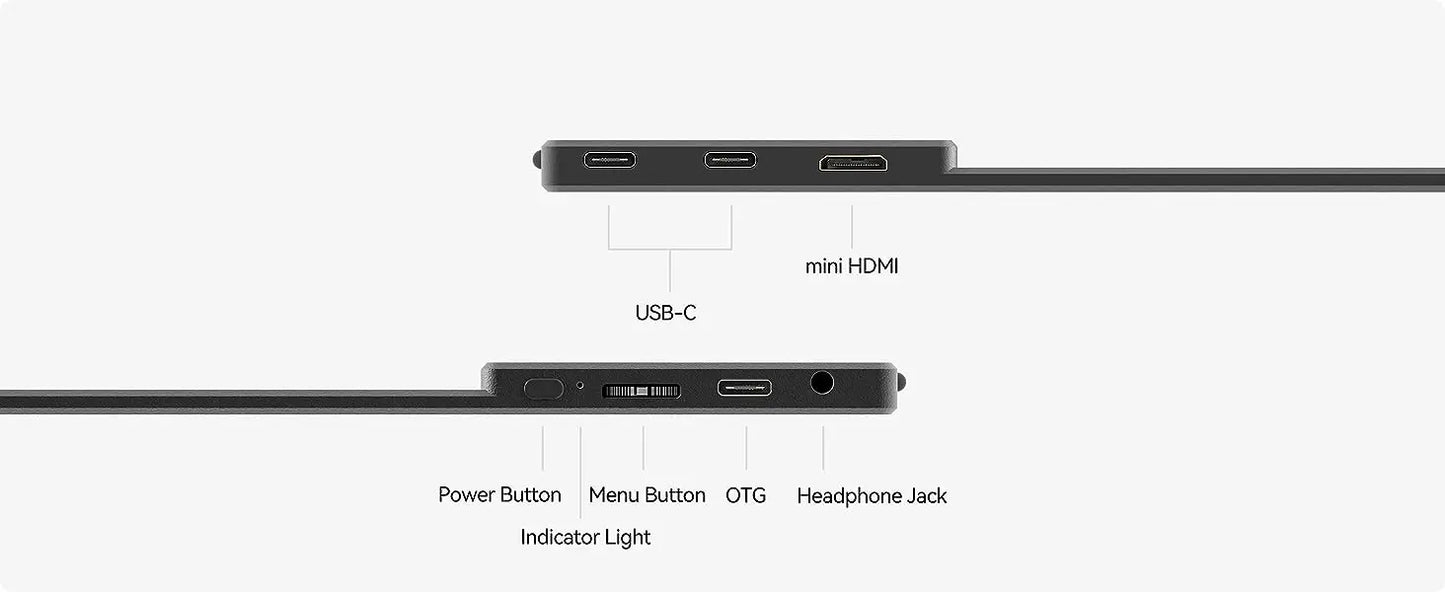 OLED 13,3 tommers bærbar skjerm 1 ms HDR 100 prosent DCI P3