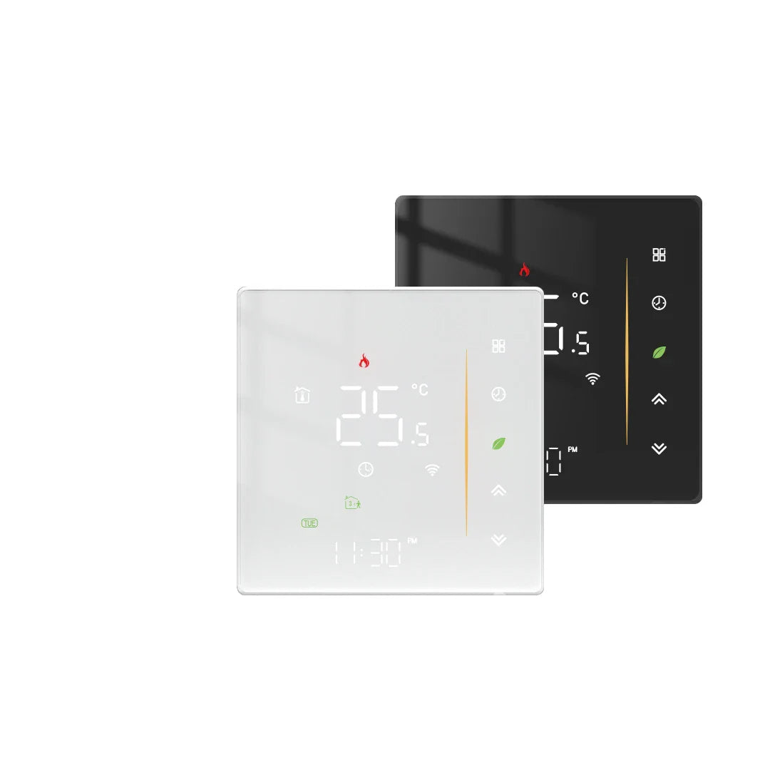 ZigBee Thermostat Wall Mounted Glass Panel Hub Compatible Fall 2025 Energy Saving