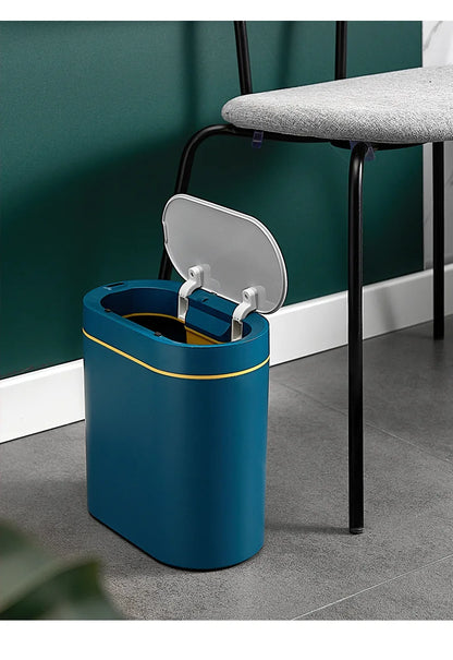 Sensor Trash Can Touchless 8L Kitchen Bathroom Bin Compact