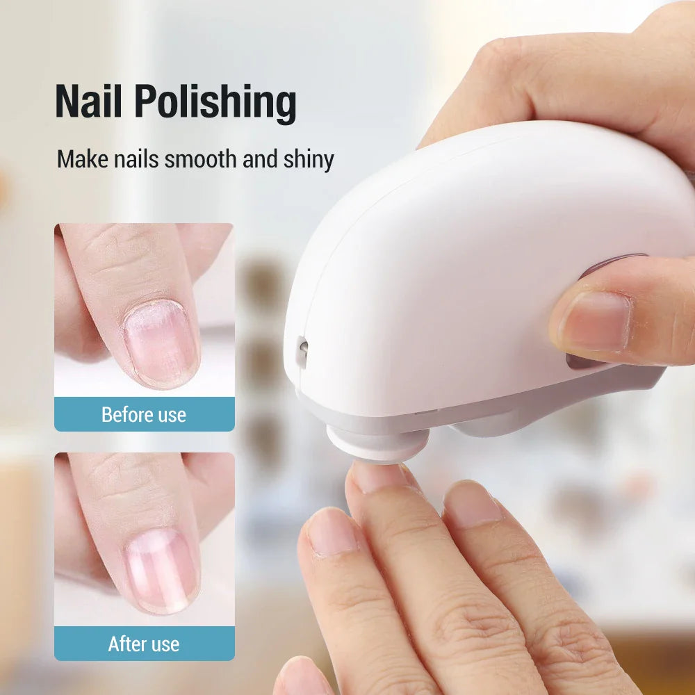 Elektrische Nagelknipser 2-in-1 Baby Maniküre Trimmer Spritzschutz Säuglings Nagelpfleger Neugeborenenpflege Sicher Herbst 2025