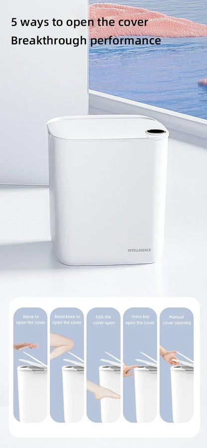 Smart Sensor Trash Can 18L With Display Type C Recharge