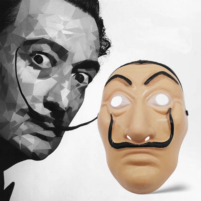 Salvador Dali Inspired Cosplay Costume with Mask for Adults and Children, Lightweight Polyester for Halloween and Themed Events-1
