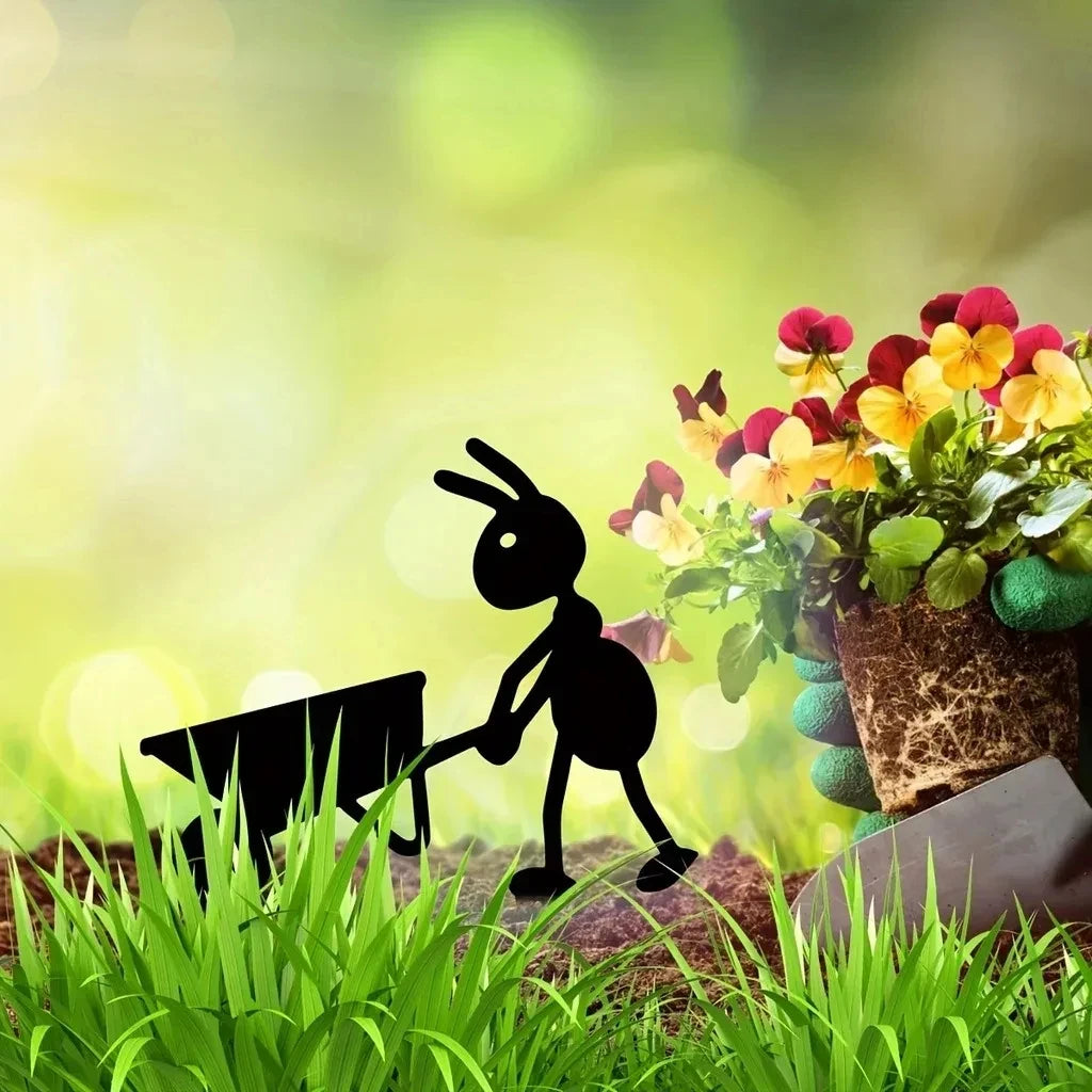 Decorazione da Giardino Formiche in Metallo Picchetti da Giardino Formiche Arte per Prato Cortile Virale su TikTok Regalo Estate 2026