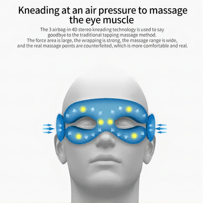 Augenmassagegerät Faltbar mit Wärme und Bluetooth-Musik Schlafhilfe gegen Augenbelastung 2026 Trend
