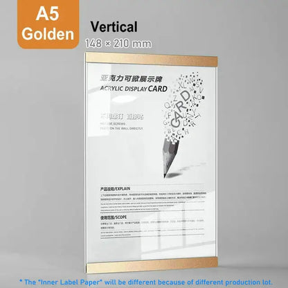 Marco de foto acrílico marco flotante magnético decoración de pared minimalista otoño 2025 montaje adhesivo fácil de cambiar