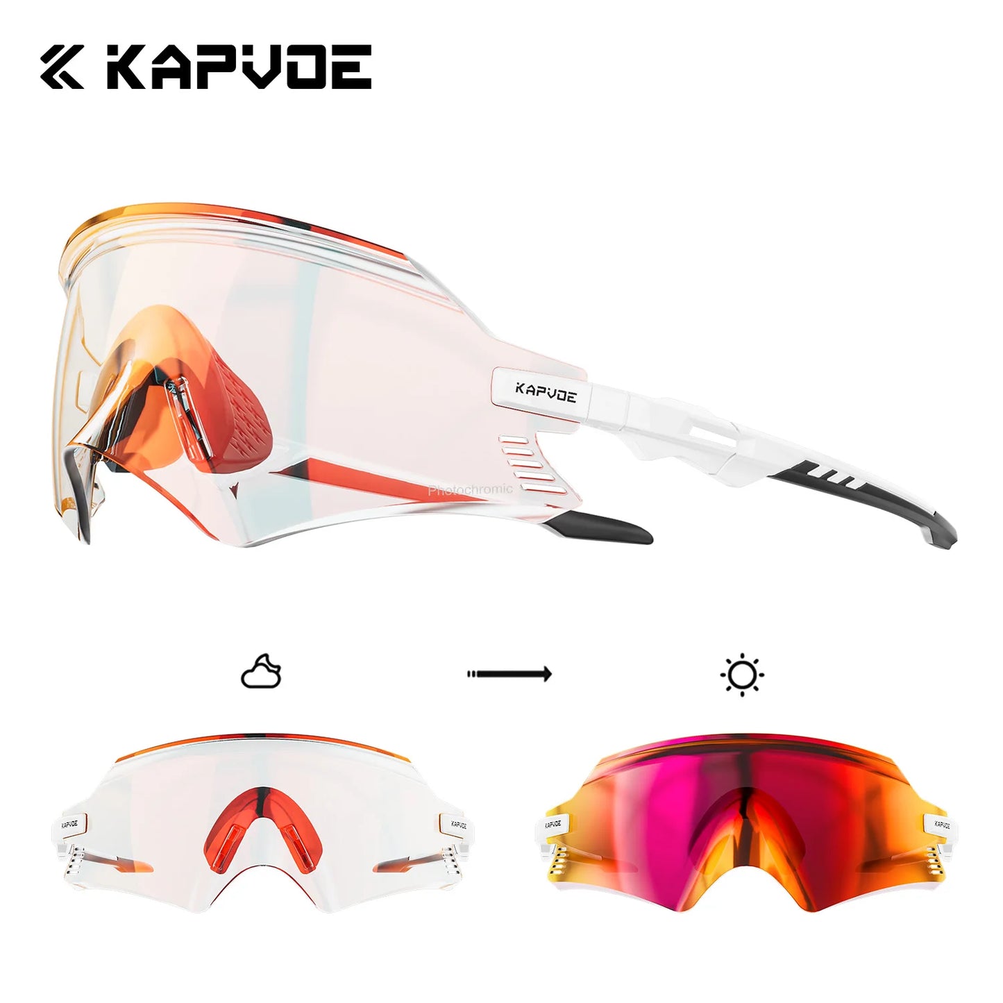 Gafas de ciclismo fotocromáticas para exteriores tendencia otoño 2026 protección UV400 para carreteras y senderos