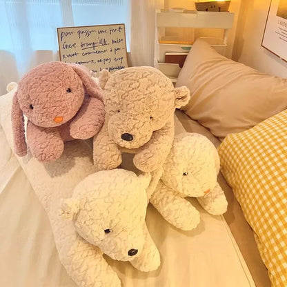 Cuscino per il corpo Grande Coniglio Peluche Decorativo Cuscino lungo imbottito Animale Cuscino autunno 2025 Compagno accogliente per il letto e cuscino da viaggio