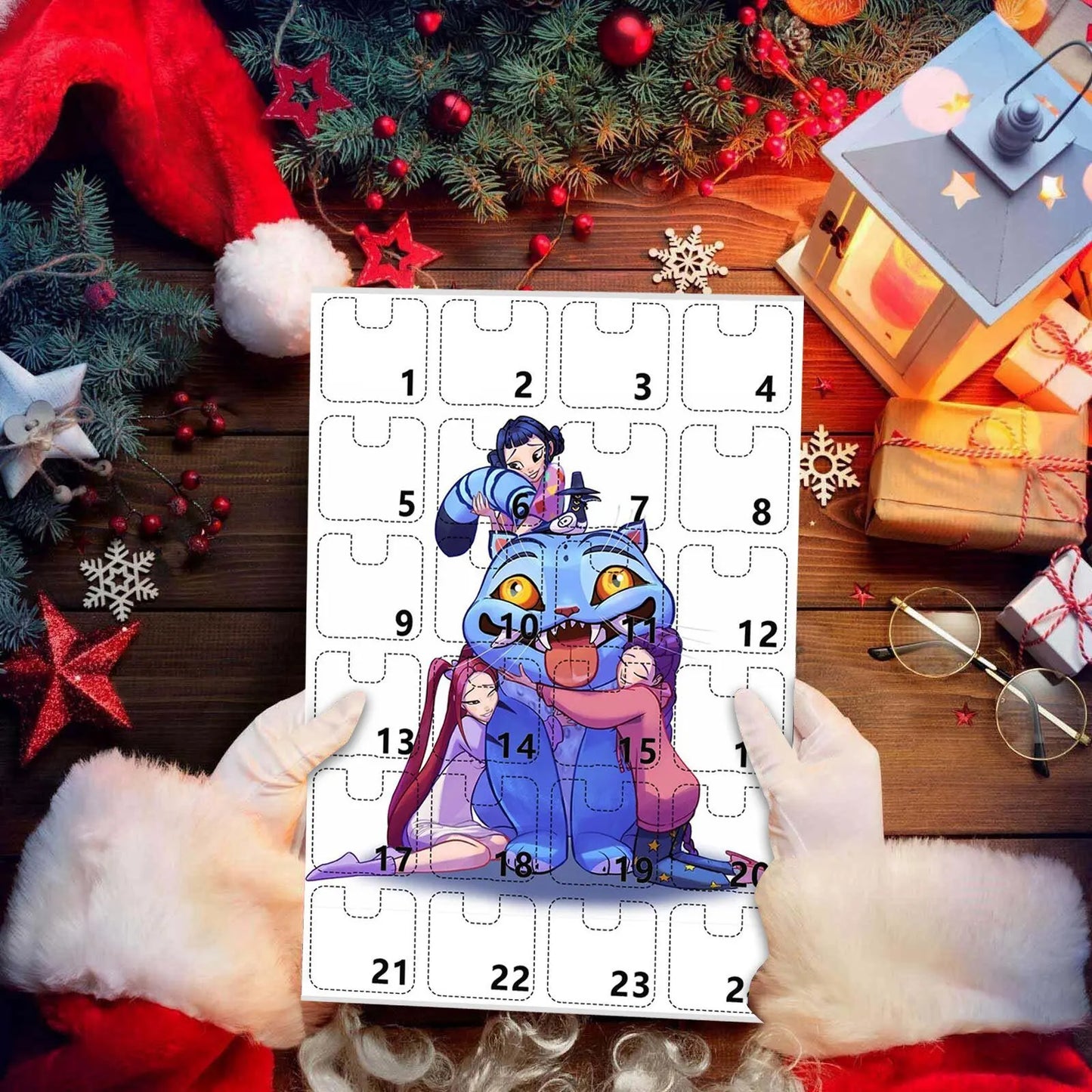 Kpop adventskalender 24 dagen demonjagers sleutelhanger cadeau