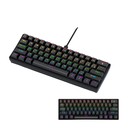 60 Percent Mechanical Mini Keyboard Wired RGB Portable