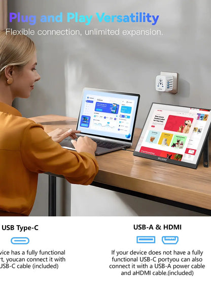 Écran portable 16 pouces 120Hz 1920x1200 HDR Cadeau de vacances