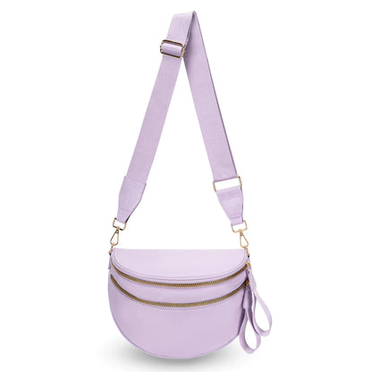 Casual women's checkered fanny pack – large capacity bum bag, adjustable crossbody mommy travel bag