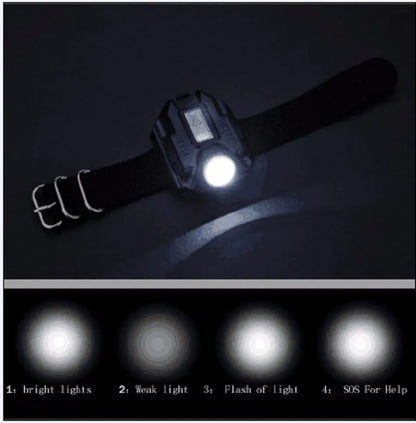 Portable Wrist Light USB Rechargeable Tactical LED Handsfree