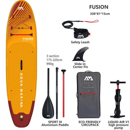 Inflatable Stand Up Paddle Board 330x81x15cm with Complete Accessory Set for All Water Sports