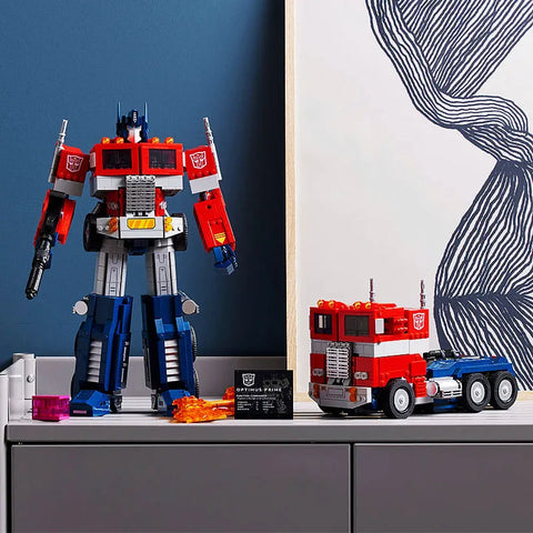 Optimus Prime Transformer Robot Car Building Blocks Sæt - 1580 STK STEM Legetøjsgave til børn