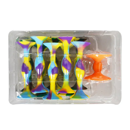 7-teiliges Silikon-Dartspiel-Set - Klebriger Saugnapf-Baseball für Outdoor-Spaß, Erwachsenendekompression