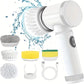 Cordless Electric Spin Scrubber Brush - 5 in 1 Household Cleaning Tool for Kitchen & Bathroom