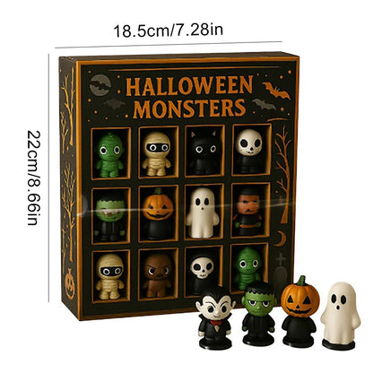 Calendario de Adviento de Halloween 12 Muñecas Mini Espeluznantes 2025