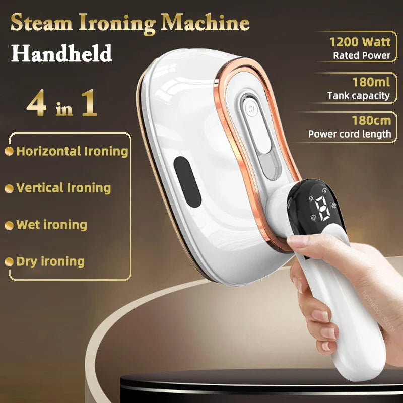 Handheld Steam Iron Foldable 4 In 1 Garment Steamer 1200W 110 To 240V Back To School Fall 2025