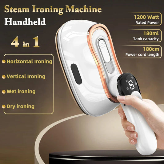 Handheld Steam Iron Foldable 4 In 1 Garment Steamer 1200W 110 To 240V Back To School Fall 2025