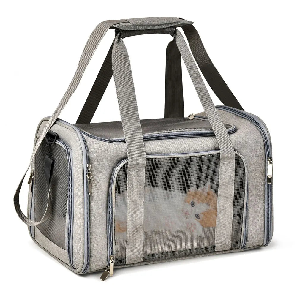 Dog Carrier Soft Side Backpack Pet Carrier Airline Approved Travel 2025 Breathable Hands Free Comfort