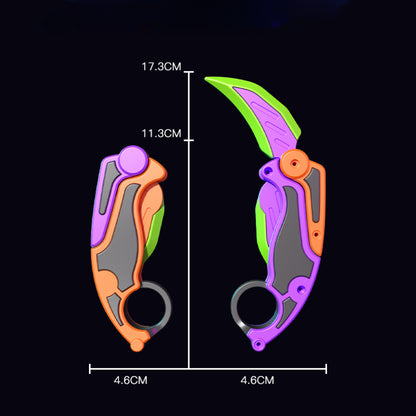 Fidget Knife Gravity Claw 3D Printed Butterfly Toys