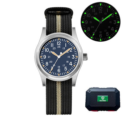 Militær Quartz Feltur 37mm Safir Efterår 2025