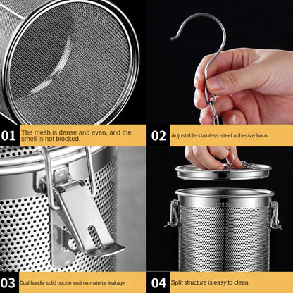 Panier à assaisonnement, passoire fine pour saumure avec crochet chaîne, anti-rouille, essentiel de cuisine, tendance Automne 2026