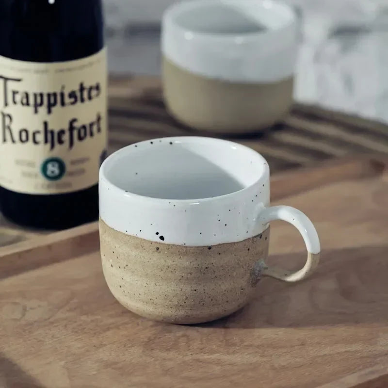 Keramische koffiemok 170ml mat steengoed nordisch retro minimalistische koffiekop herfst 2025 gezellig cadeau