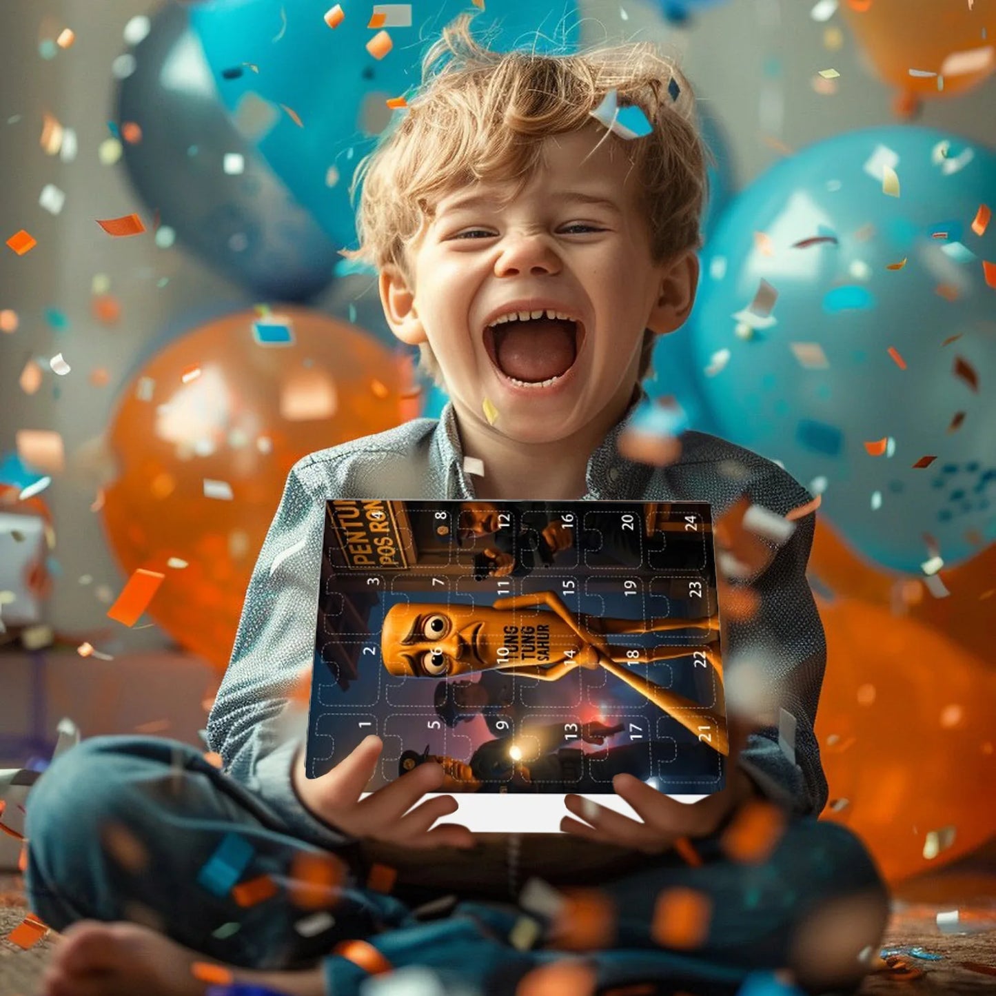 Calendario de Adviento 24 Días Recuerdo Navideño Italian Brainrot