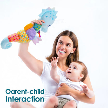 Soft Giraffe Baby Rattle Hanging Plush Newborn Sensory Toys