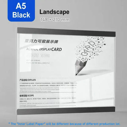 Marco de foto acrílico marco flotante magnético decoración de pared minimalista otoño 2025 montaje adhesivo fácil de cambiar