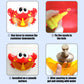 1pcs Kids Red Crab Bubble Machine Bath Toy with Music