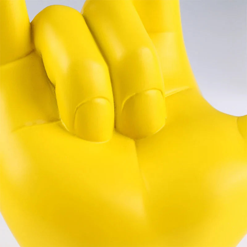 Sign Language Hand Statue 19.5cm Resin Figurine Home Decor Fall 2025 Meaningful Gift Desk Accent