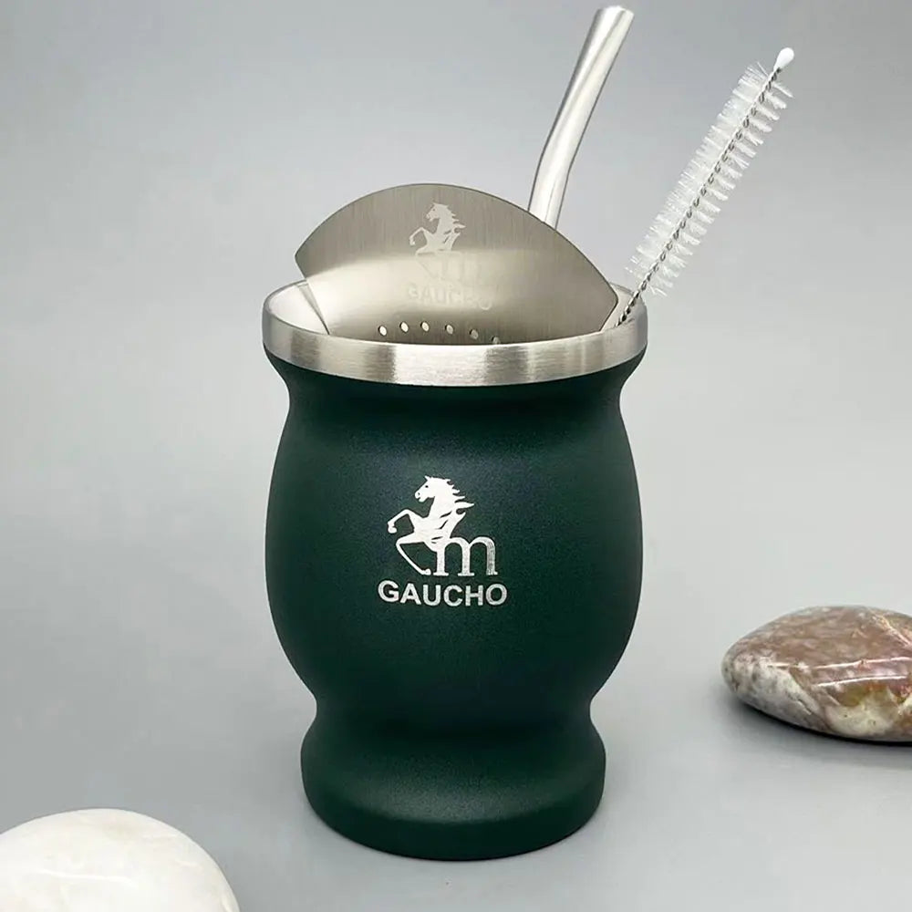 Yerba Mate Bombilla Set Stainless Steel Mate Kit Easy Clean