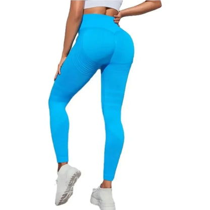 Compressive high-waist women's 3D leggings – seamless, butt-lifting, for gym & yoga