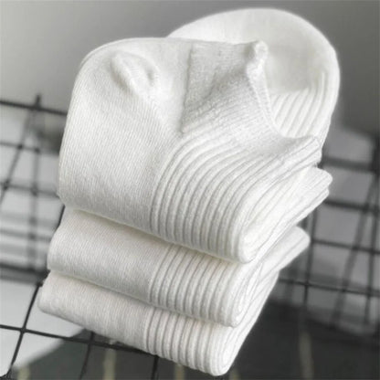 Soft women's invisible ankle socks 5-pack - 100% cotton sweat-absorbing low-cut boat socks