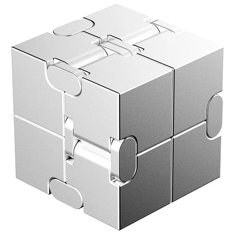 Metal Magic Cube Stress Relief Toy Portable Puzzle Focus