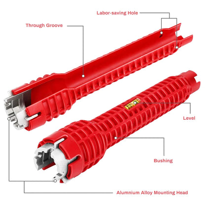 8 In 1 Multi-Purpose Magic Wrench for Home Tools - Plumbing & Faucet Installation Gadget