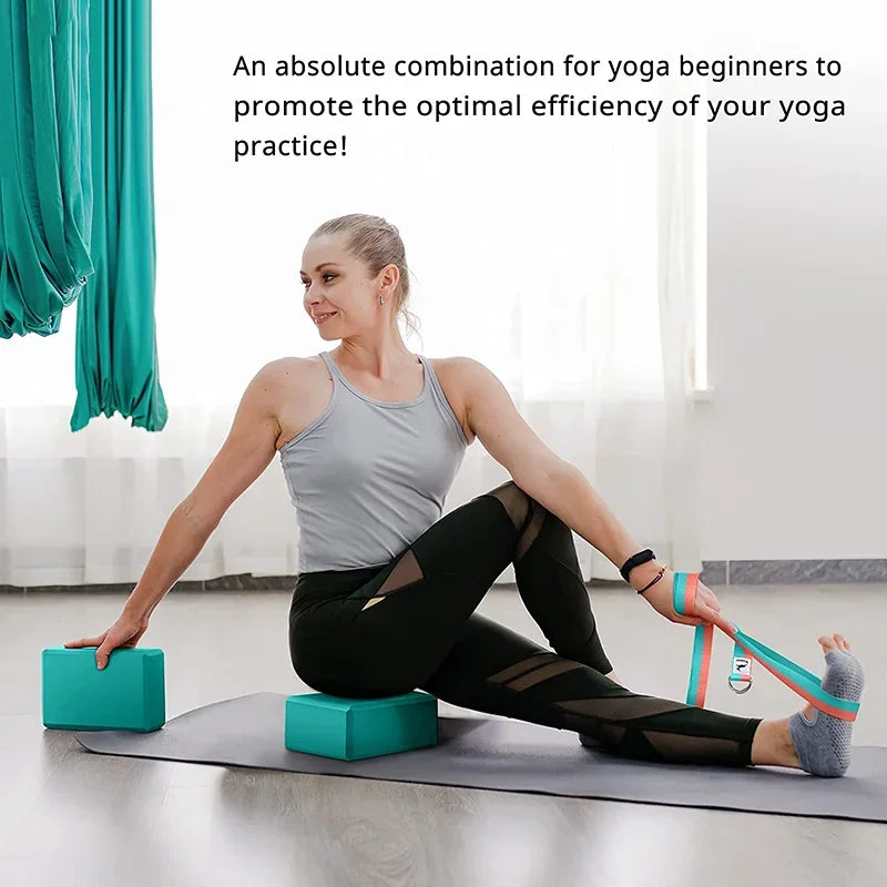 Yoga Fitness Blocks - EVA Pilates Bricks for Home Exercise, Reinforcement Mats & Supplies