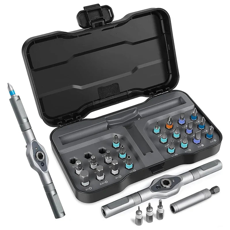 Schroevendraaier Bit Set Magnetisch Chroom-Vanadium Staal Handgereedschap Kit Voor Huisreparaties Herfst 2025 Cadeau Idee
